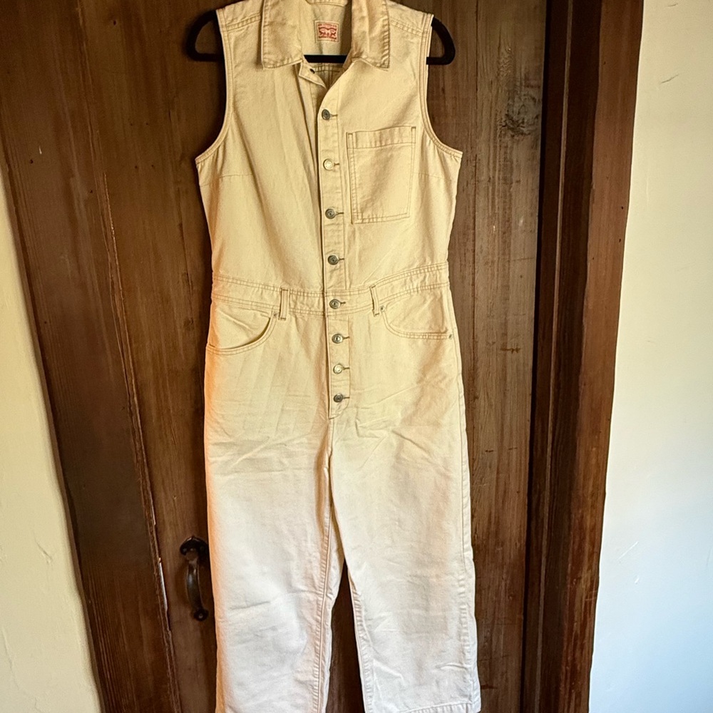 Levi's Cream Button-Up Jumper